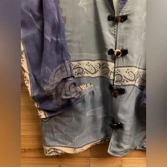Vintage Dailey Planet Size XL Sun Kimono Style Coin Button Lightweight Jacket - Picture 4 of 12